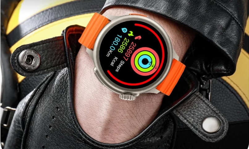 Smart watch 2023 Ultra Series 1.53 inch Wireless Charge Orange Colour Unisex Fitness Bracelet IOS Android Phone