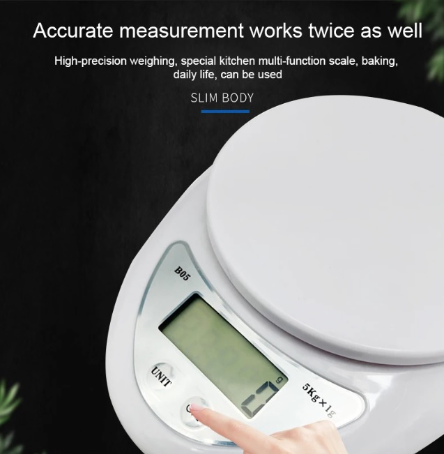LED Portable Digital Scale 5kg Scales Food Balance Measuring Weight Kitchen Electronic Scales Small Scale Weighing In Grams