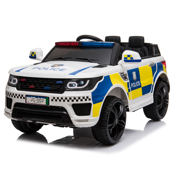 LEADZM Dual Drive Police Car 12V 7Ah 2.4G Remote Control White