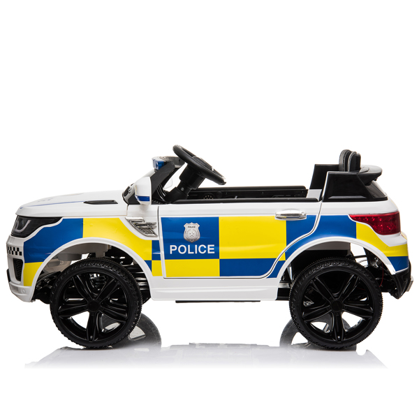 LEADZM Dual Drive Police Car 12V 7Ah 2.4G Remote Control White