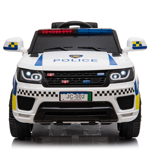 LEADZM Dual Drive Police Car 12V 7Ah 2.4G Remote Control White