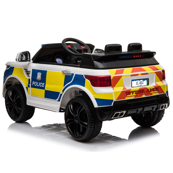 LEADZM Dual Drive Police Car 12V 7Ah 2.4G Remote Control White