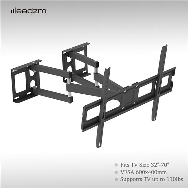 TV Wall Mount Bracket TMSS-104 32"-70" Corner Full Motion Articulating Max Weight 50Kg