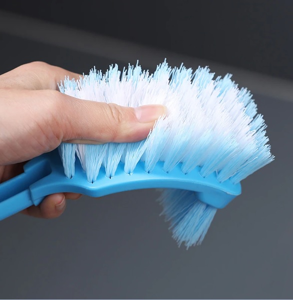 LOT of 3 - Cleaning Toilet Brush Double-Sided/ Grout Gap Cleaning Brush Kitchen/Drain Soap Holder Leaf Shape