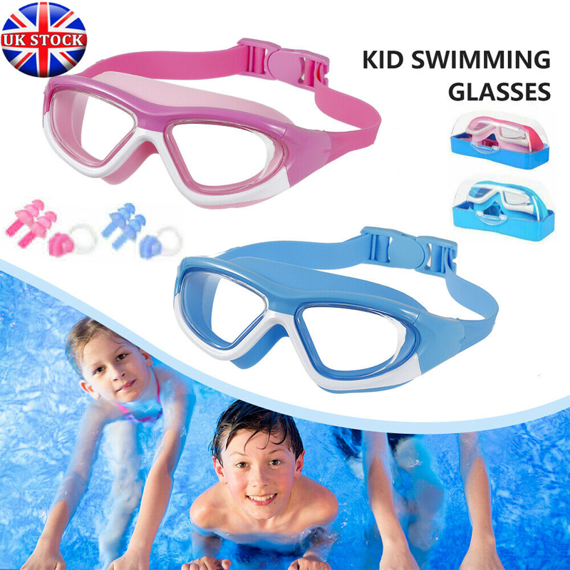 Anti-fog swimming goggles blue/Pink swimming pool goggles suitable for teenagers and children swimmers