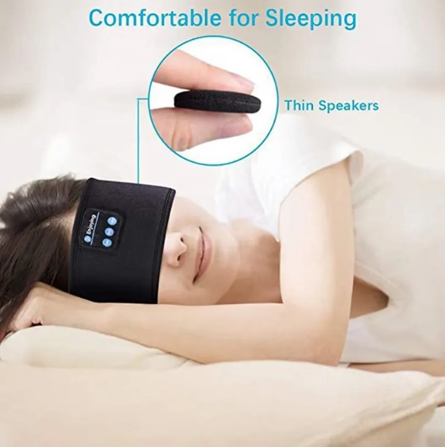 Bluetooth Earphones Sports Sleeping Headband Elastic Wireless Headphones Music Eye Mask Wireless 