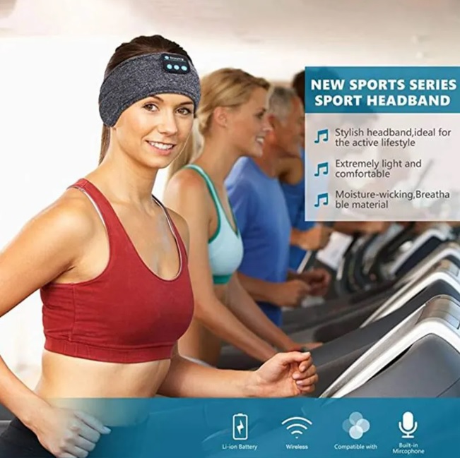 Bluetooth Earphones Sports Sleeping Headband Elastic Wireless Headphones Music Eye Mask Wireless 