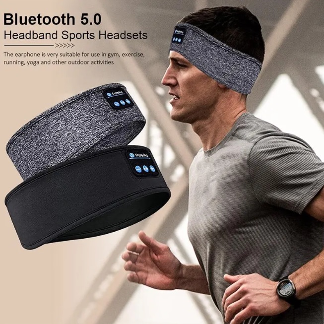 Bluetooth Earphones Sports Sleeping Headband Elastic Wireless Headphones Music Eye Mask Wireless 