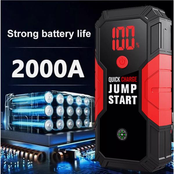 Car Jump Starter Power Bank 2000Amp 14000mAh 12V Lithium Battery Booster