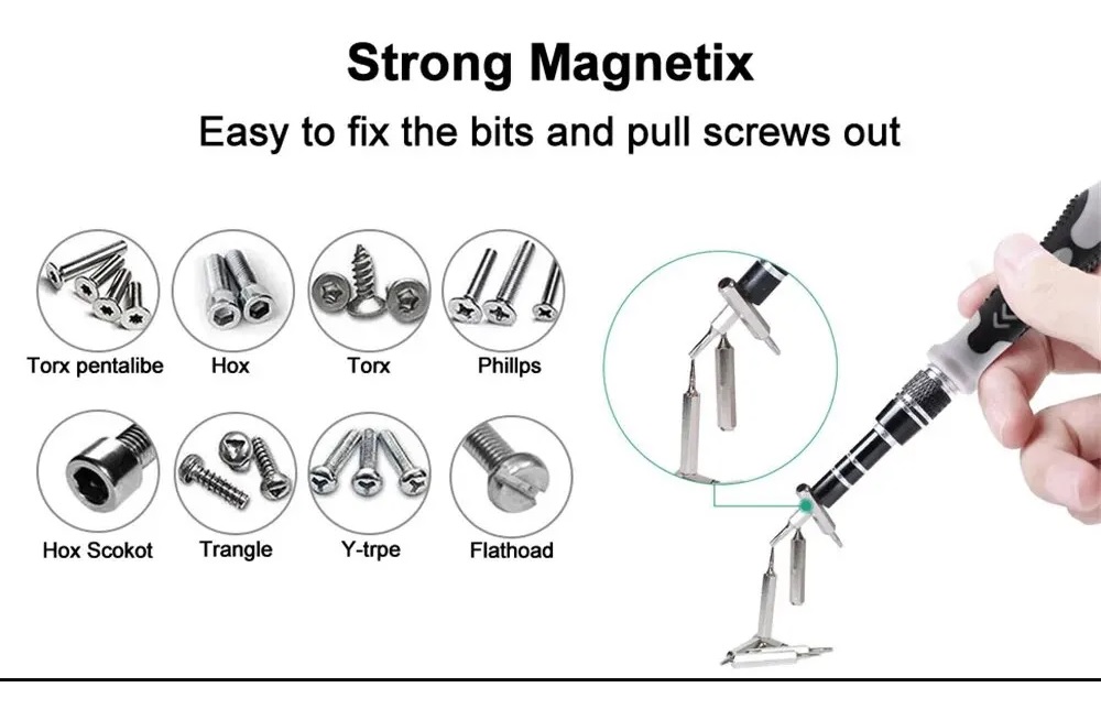  98pcs Precision screwdriver 115-in-1 set multifunctional professional repair tool with magnetic suitable for various repairs