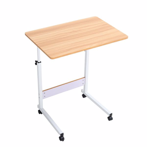 Moveable Over Bed Chair Table Hospital Overbed Height Adjustable Laptop Tray Stand