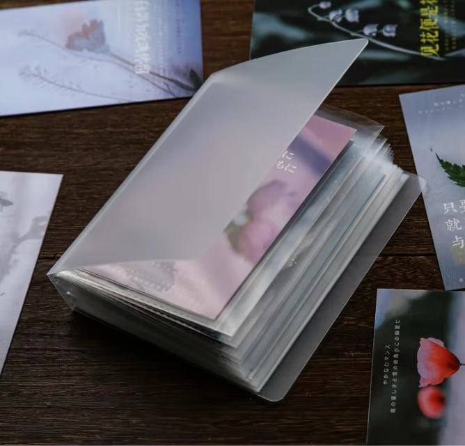 LOTS OF 50  A4 Transparent Plastic Documents Filing Storage Bag(10pcs) & A6 Transparent Storage Booklet (40pcs)