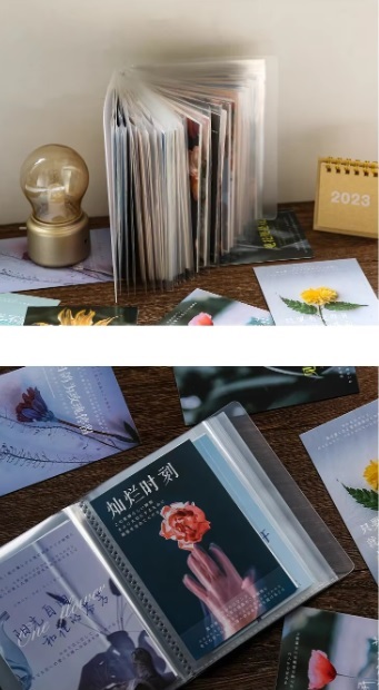 LOTS OF 50  A4 Transparent Plastic Documents Filing Storage Bag(10pcs) & A6 Transparent Storage Booklet (40pcs)
