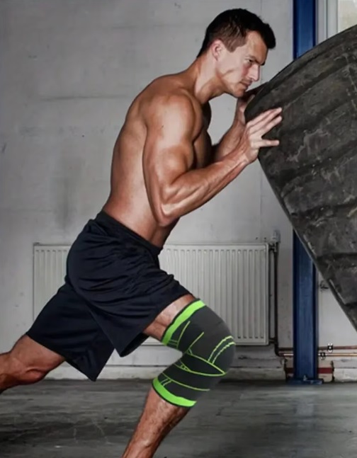 Knee Pad Men Pressurized Elastic Sports Knee Pad Support Fitness Gear Basketball Volleyball Brace Tennis Cycling Protector