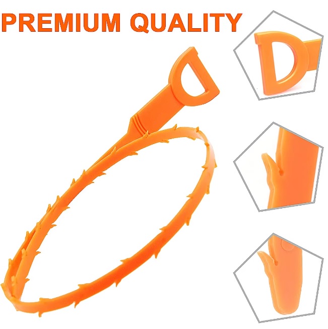 3PCS SINK UNBLOCKER TOOL DRAIN UNBLOCKER BATH SHOWER HAIR REMOVER