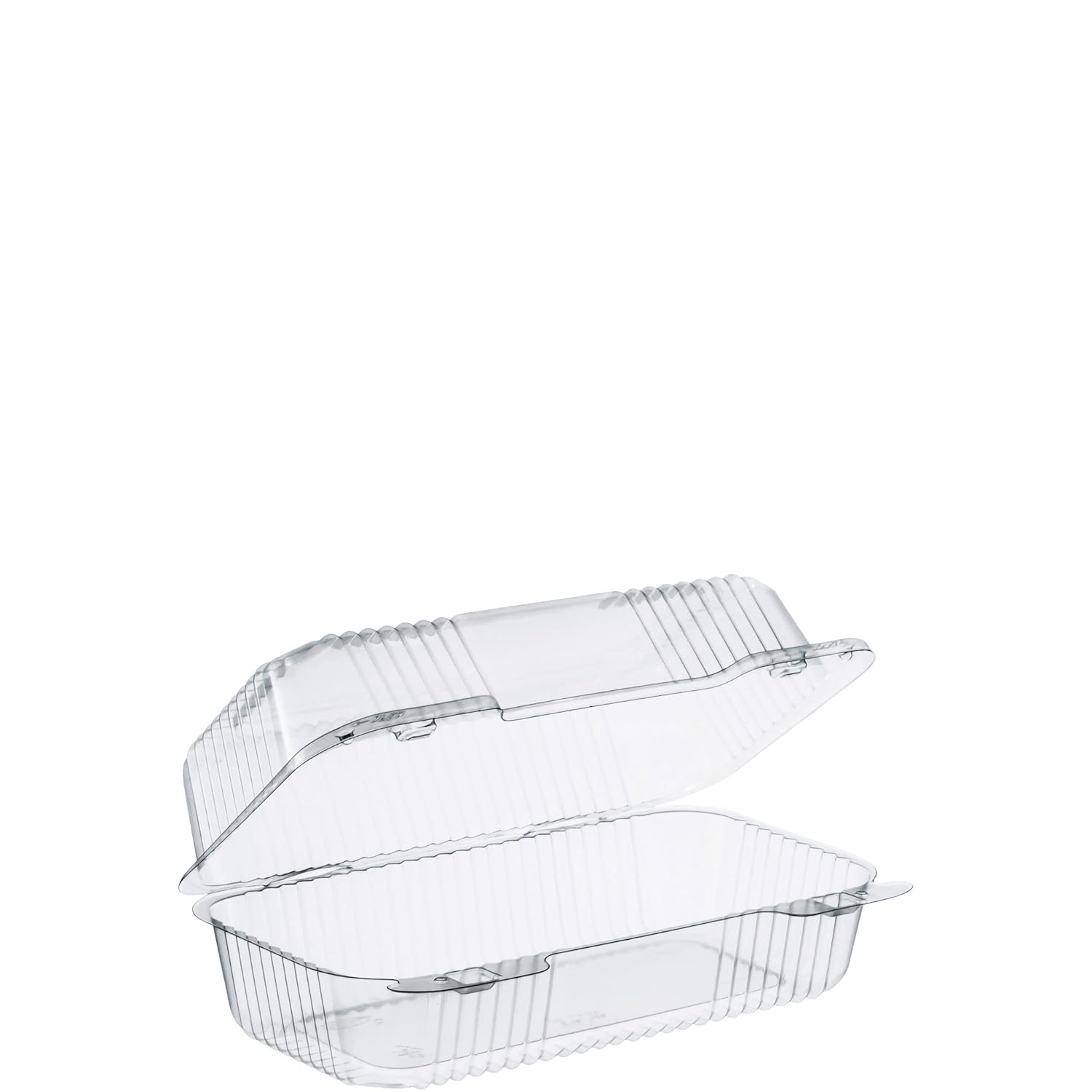 9 in Med Oblong Clear Hinged Container, 9.0 X 5.4 Inches (Case of 250)