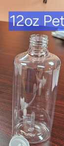 12oz Clear Bottle PET
