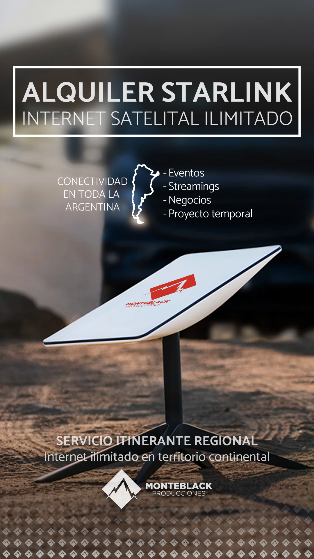 Alquiler starlink por día / jornada