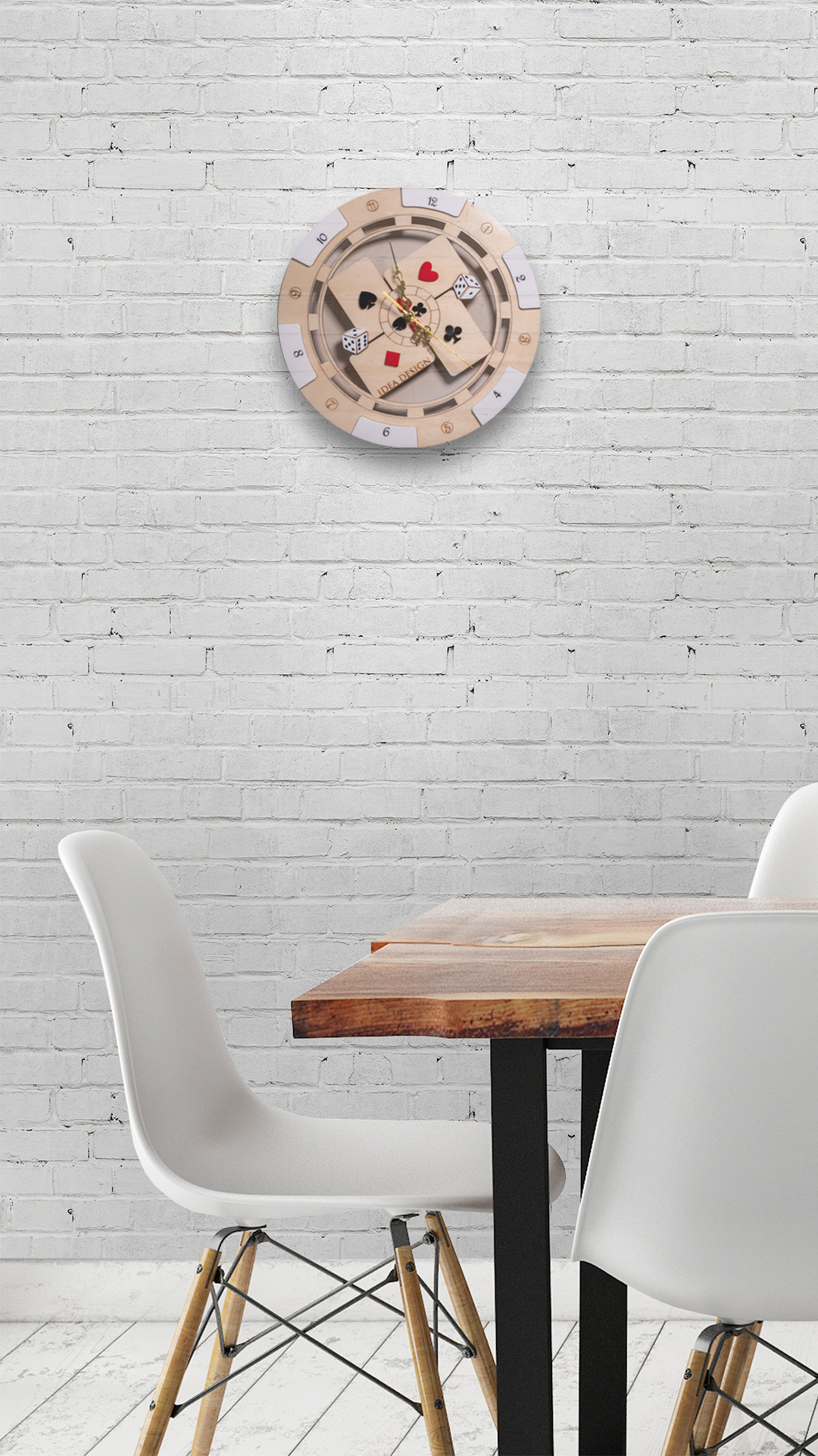 orologio tema poker