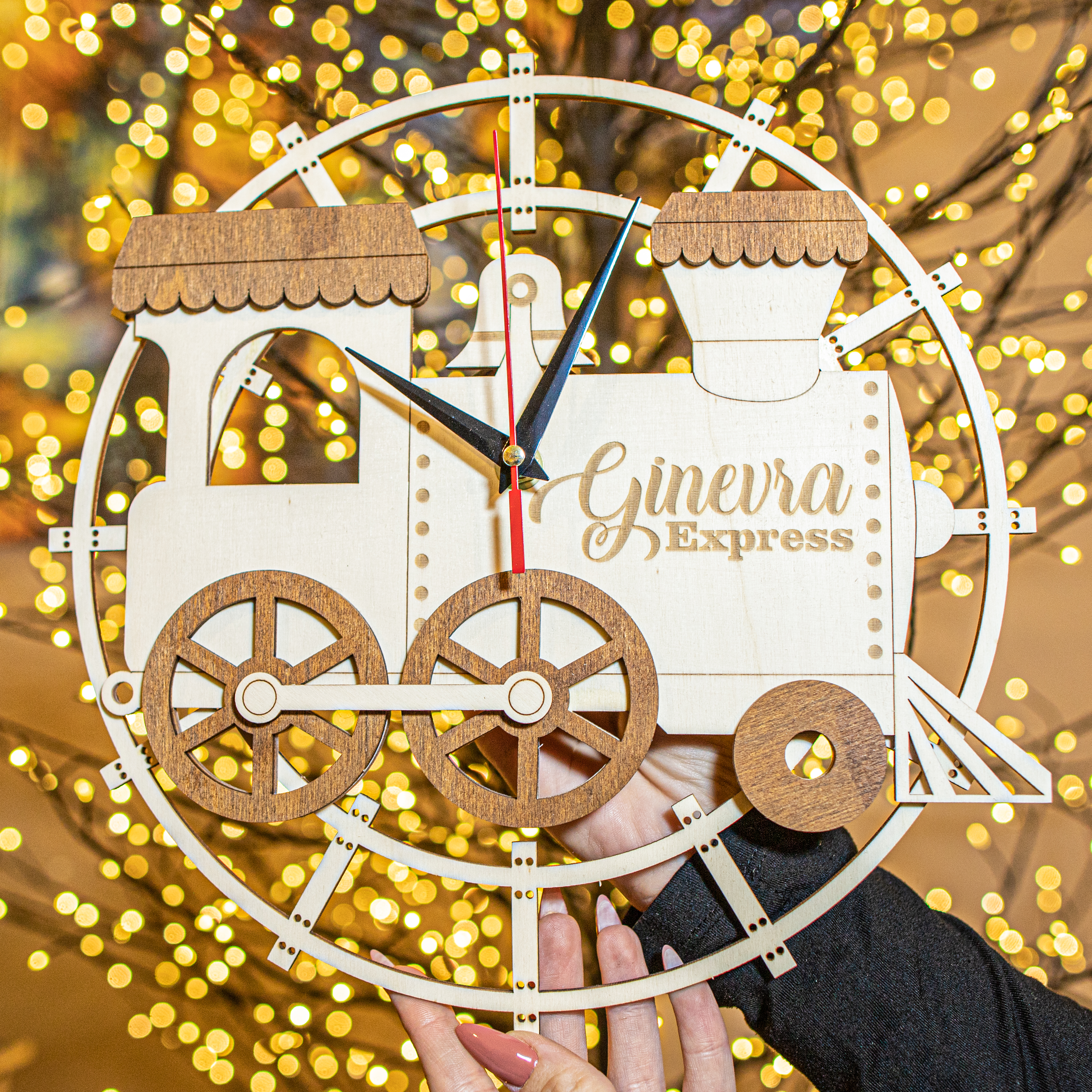 orologio tema trenino