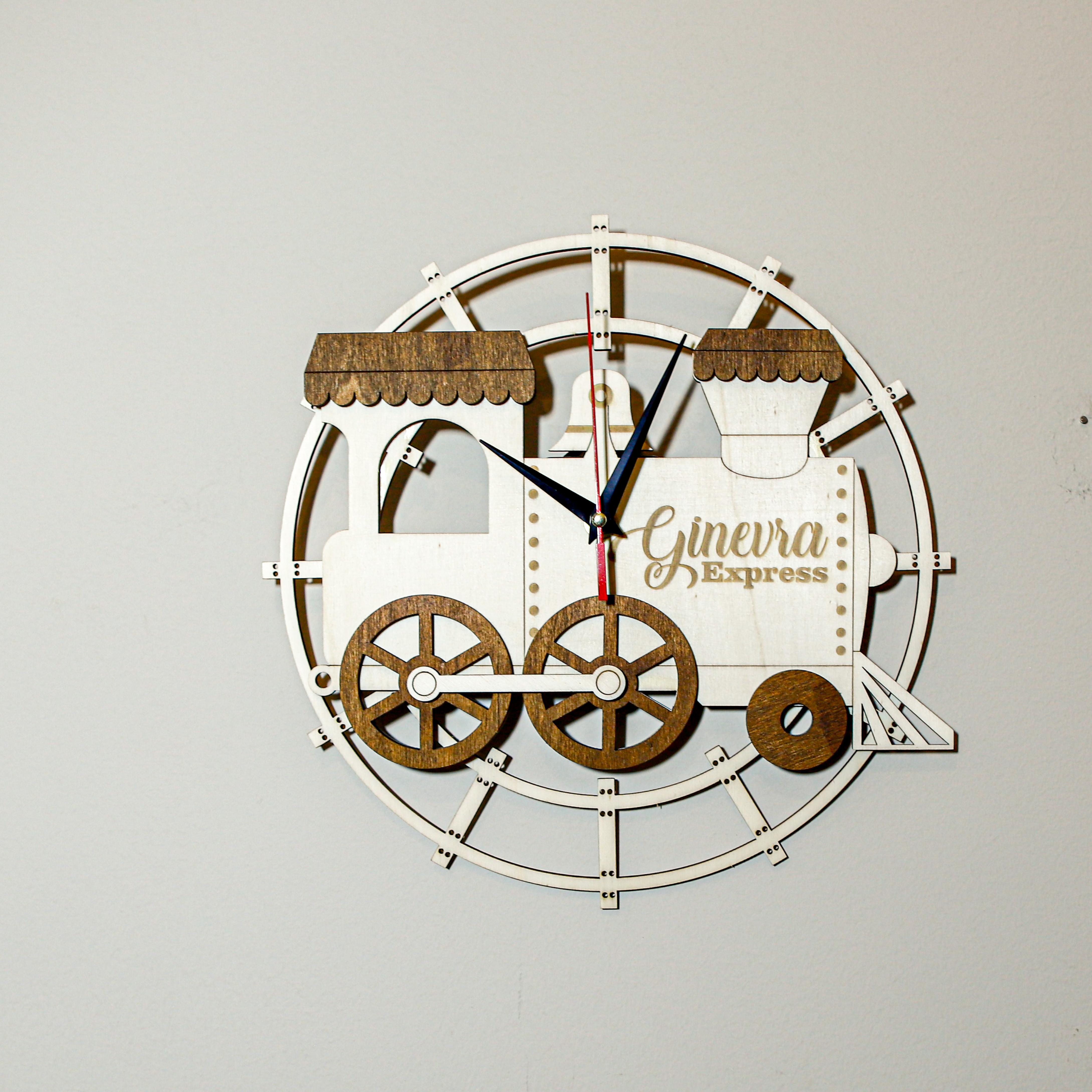 orologio tema trenino