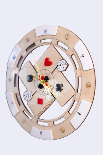 orologio tema poker