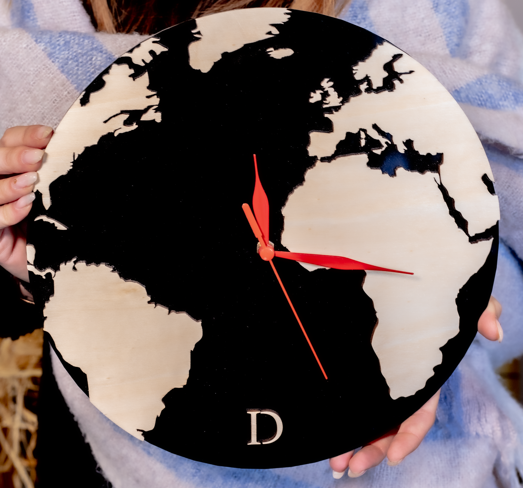 orologio tema mondo