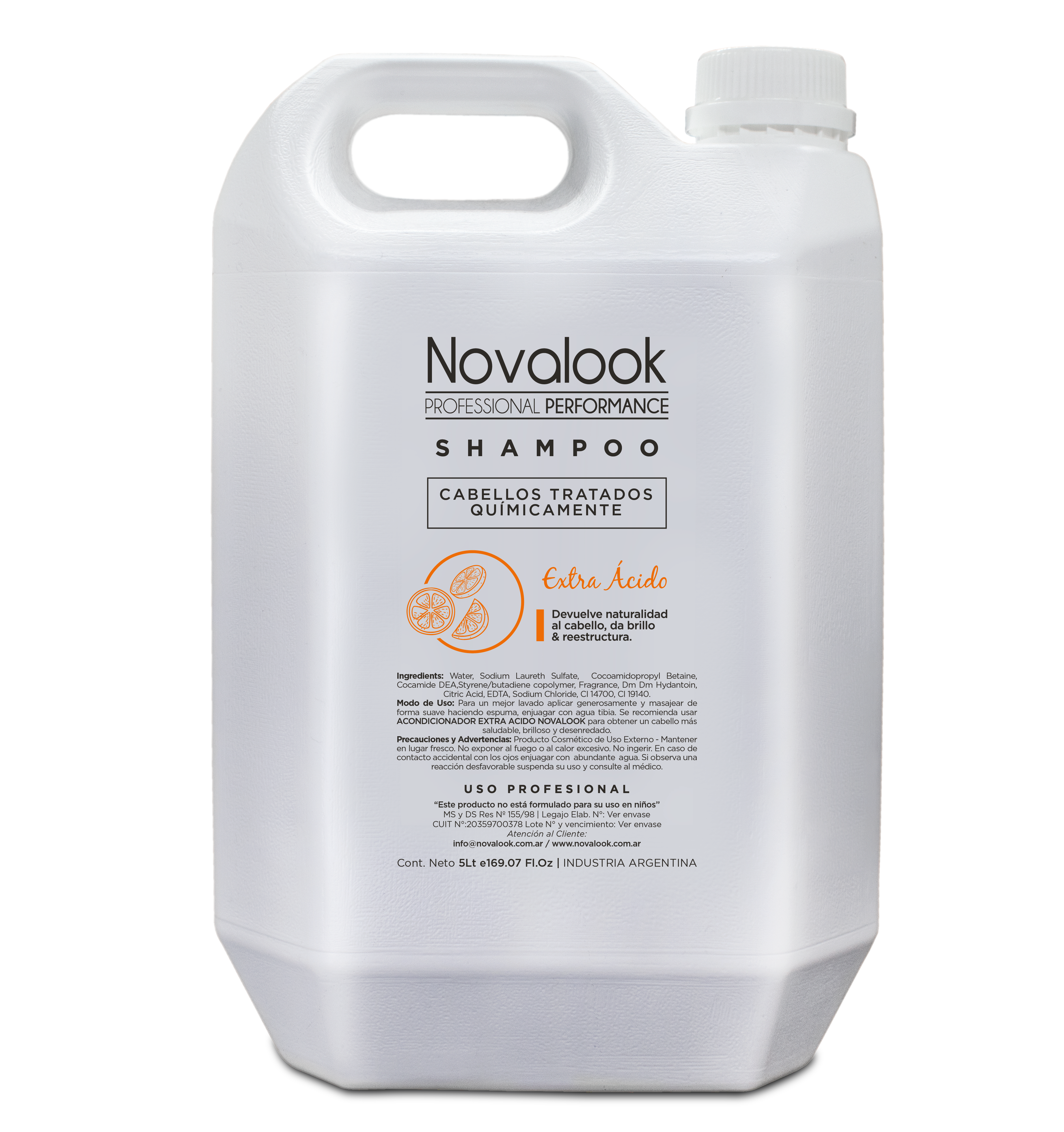 SHAMPOO EXTRA ACIDO 5L.