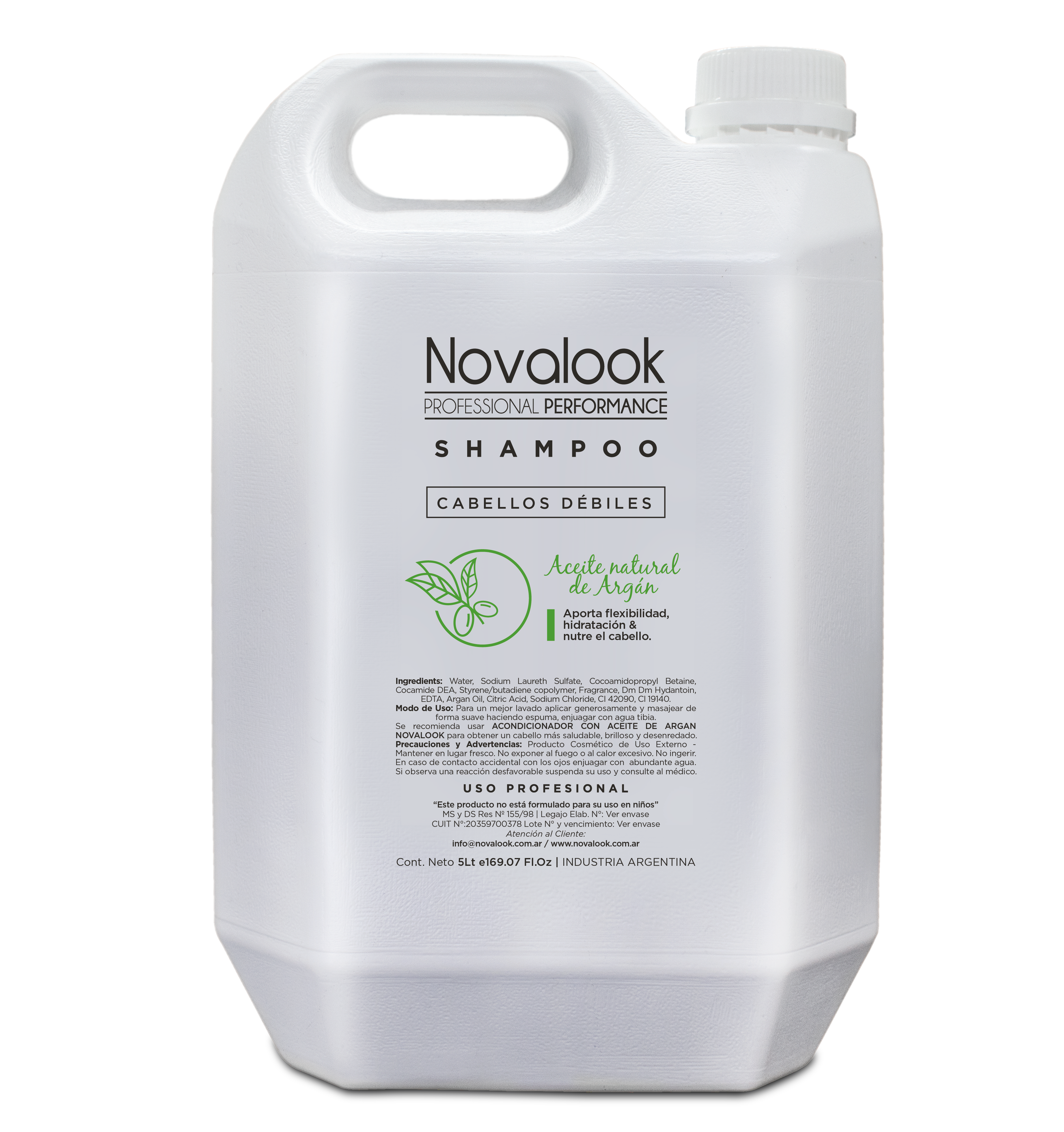 SHAMPOO ACEITE DE ARGAN 5L.