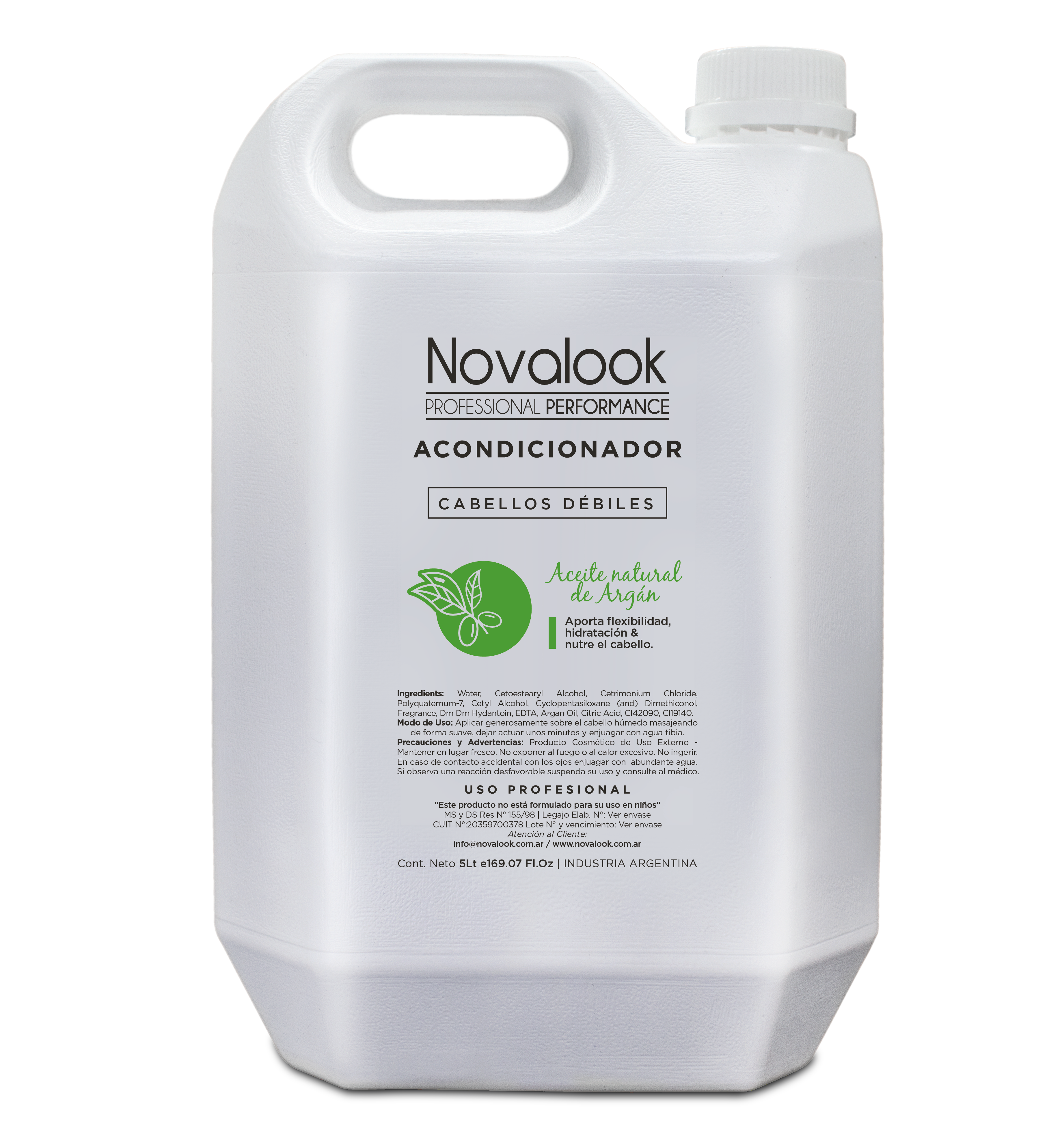 ACONDICIONADOR ACEITE DE ARGAN 5L.