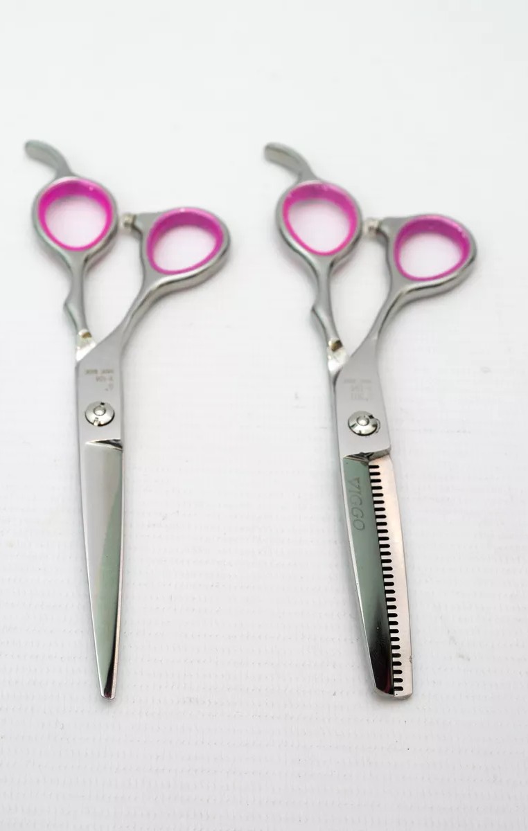 KIT TIJERA DE CORTE + PULIR PARA ZURDOS