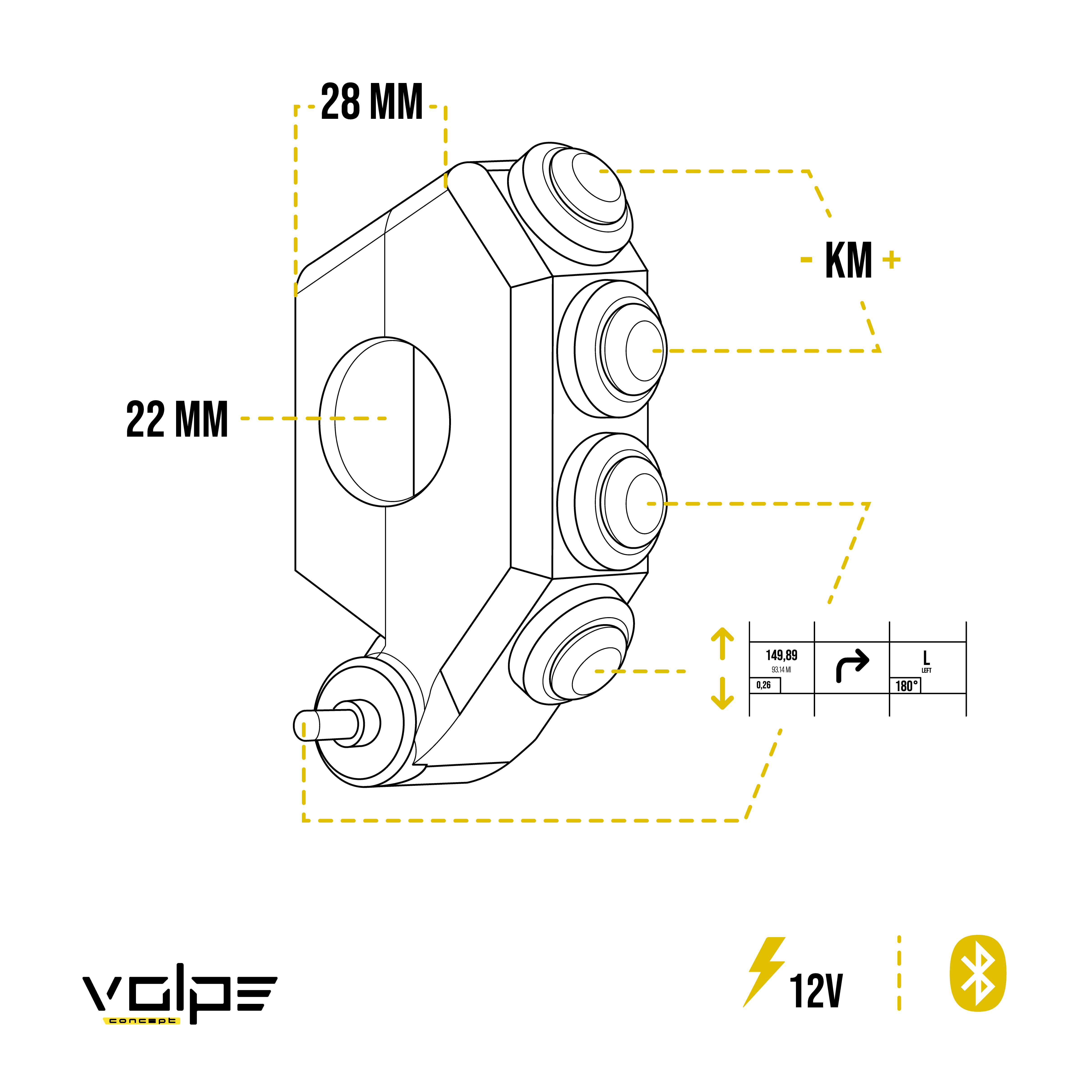 Commande RoadBook Bluetooth