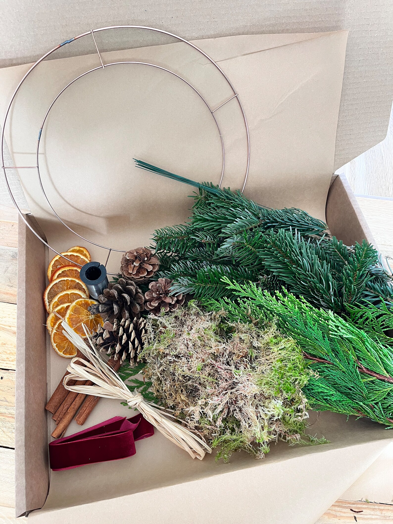 Christmas Wreath Kit | Wreath Making Kit | Christmas Wreath | DIY Christmas Wreath | Foliage Included