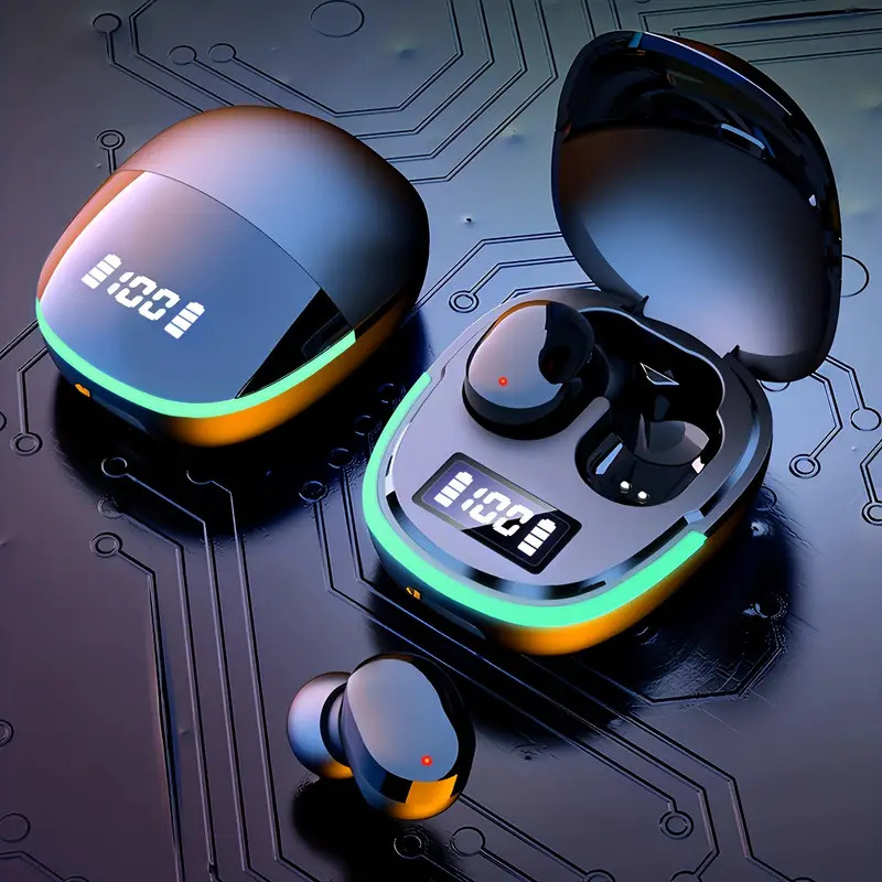 Wireless Earphones With LED Display