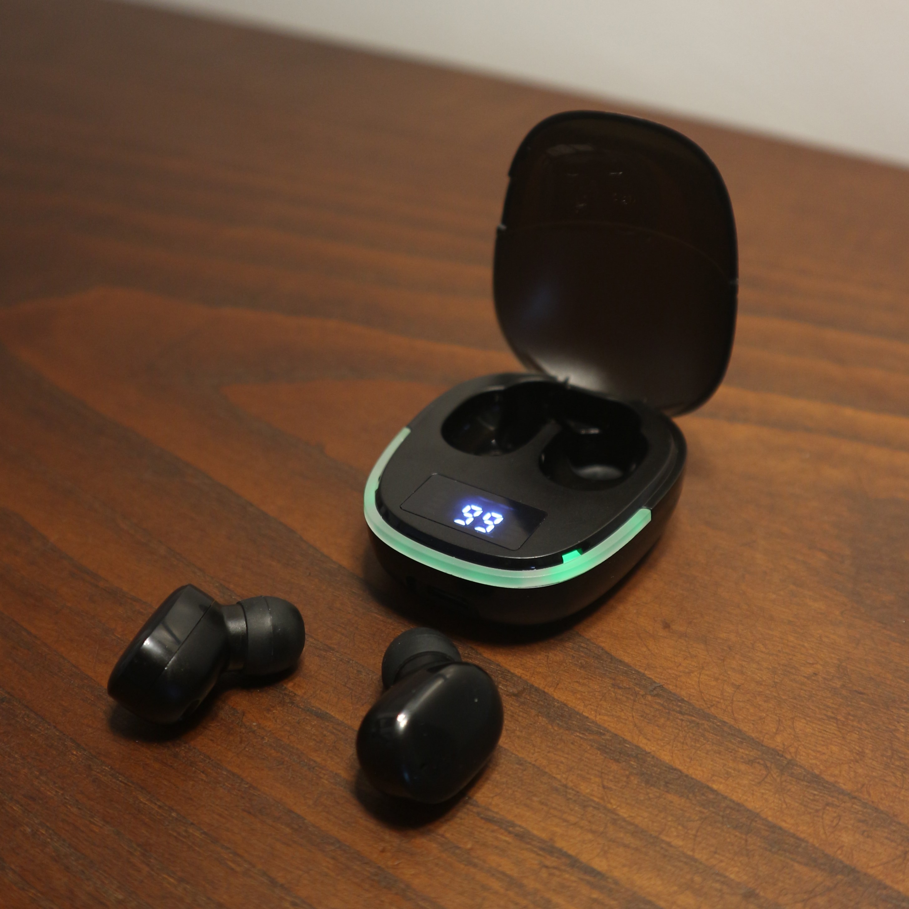 Wireless Earphones With LED Display