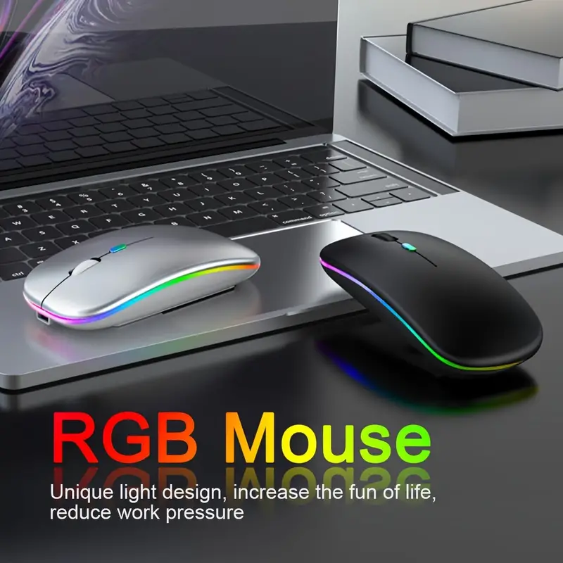 Ergonomic Wireless Mouse RGB