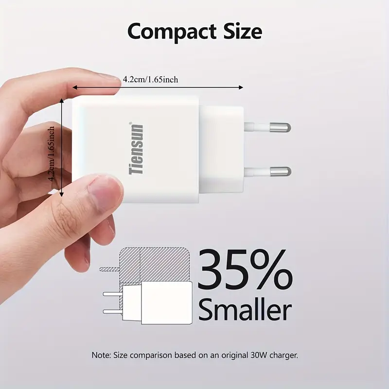 Dual Port (USB & USB-C) Wall Charger