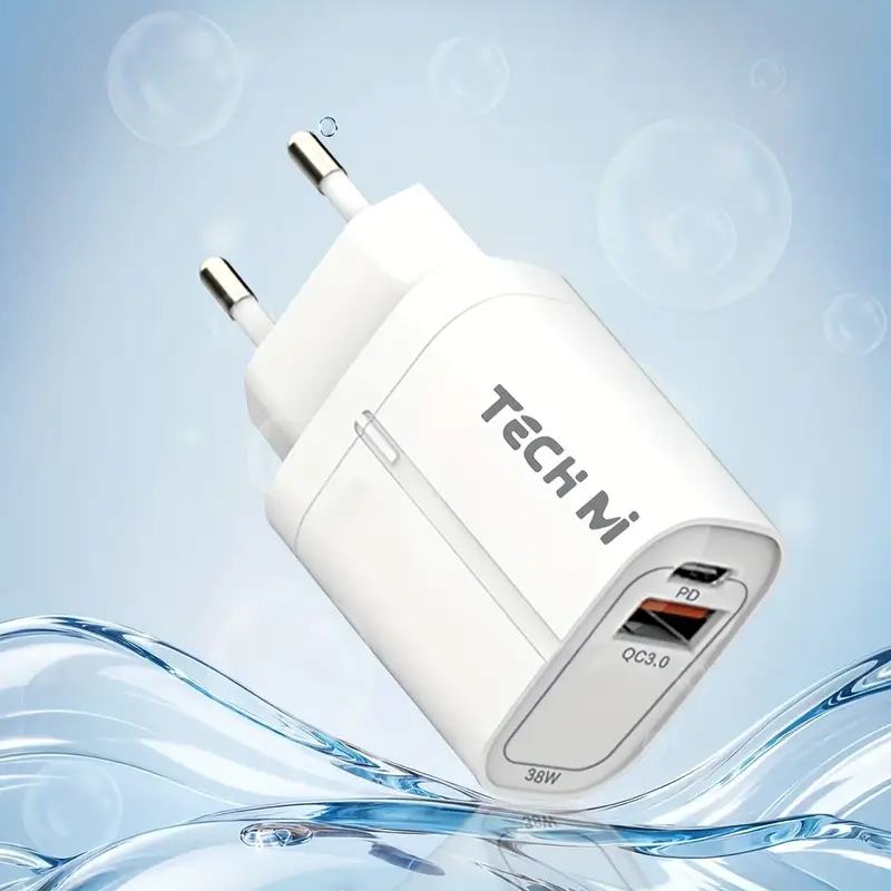 Dual Port (USB & USB-C) Wall Charger