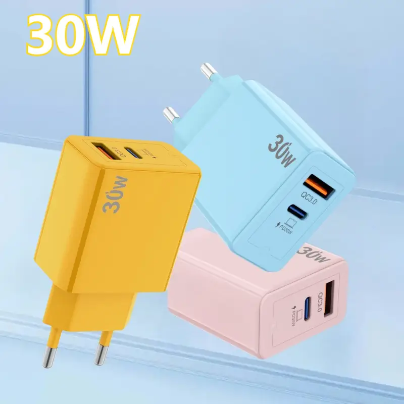 Dual Port (USB & USB-C) Wall Charger