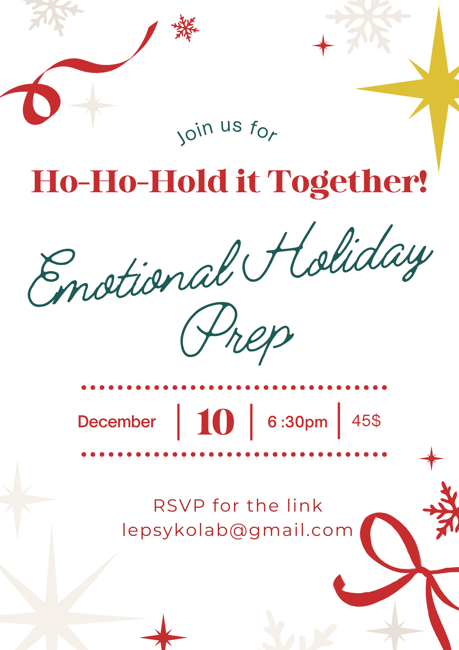 Emotional Holiday Prep