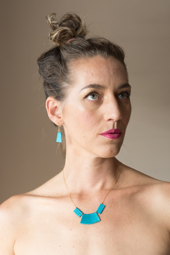 MAT. Boucles d'oreilles _ turquoise