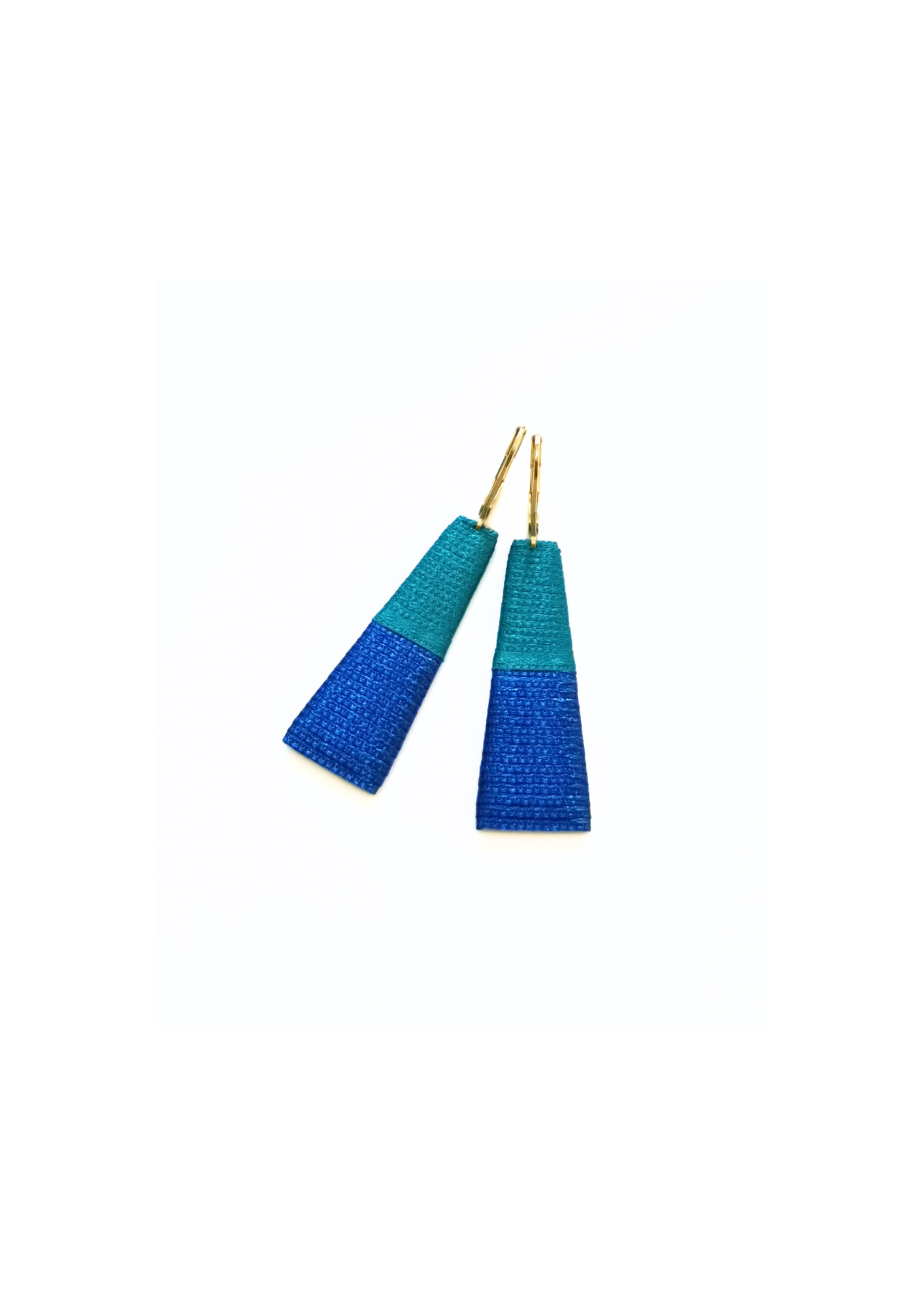 THOT. Boucles d'oreilles _ turquoise bleu éléctrique