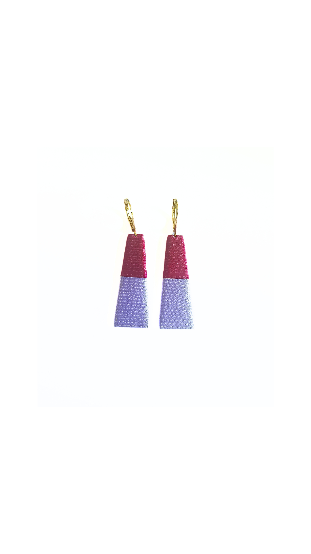 THOT. Boucles d'oreilles _ violet byzantin lavande