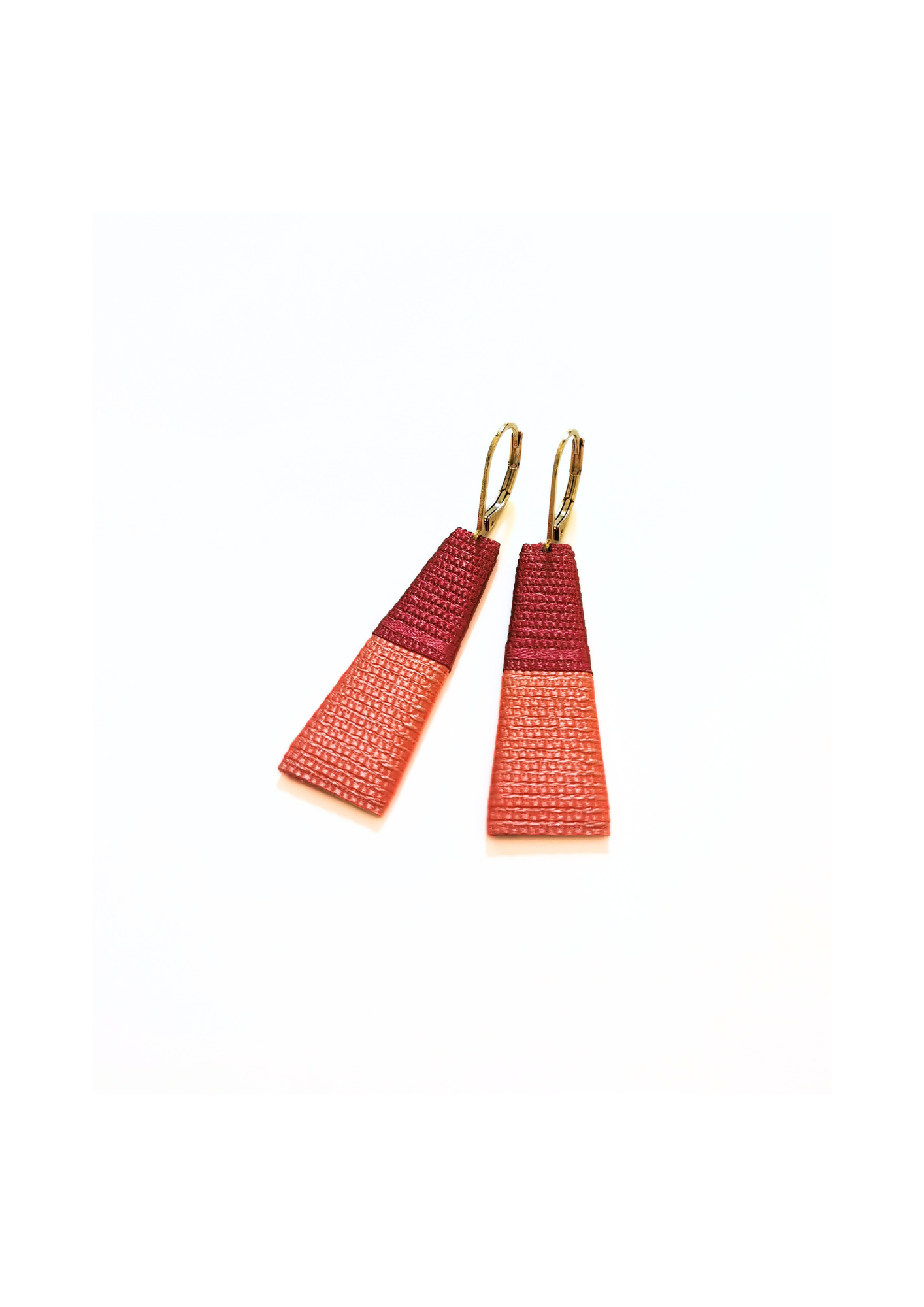 THOT. Boucles d'oreilles _ framboise corail