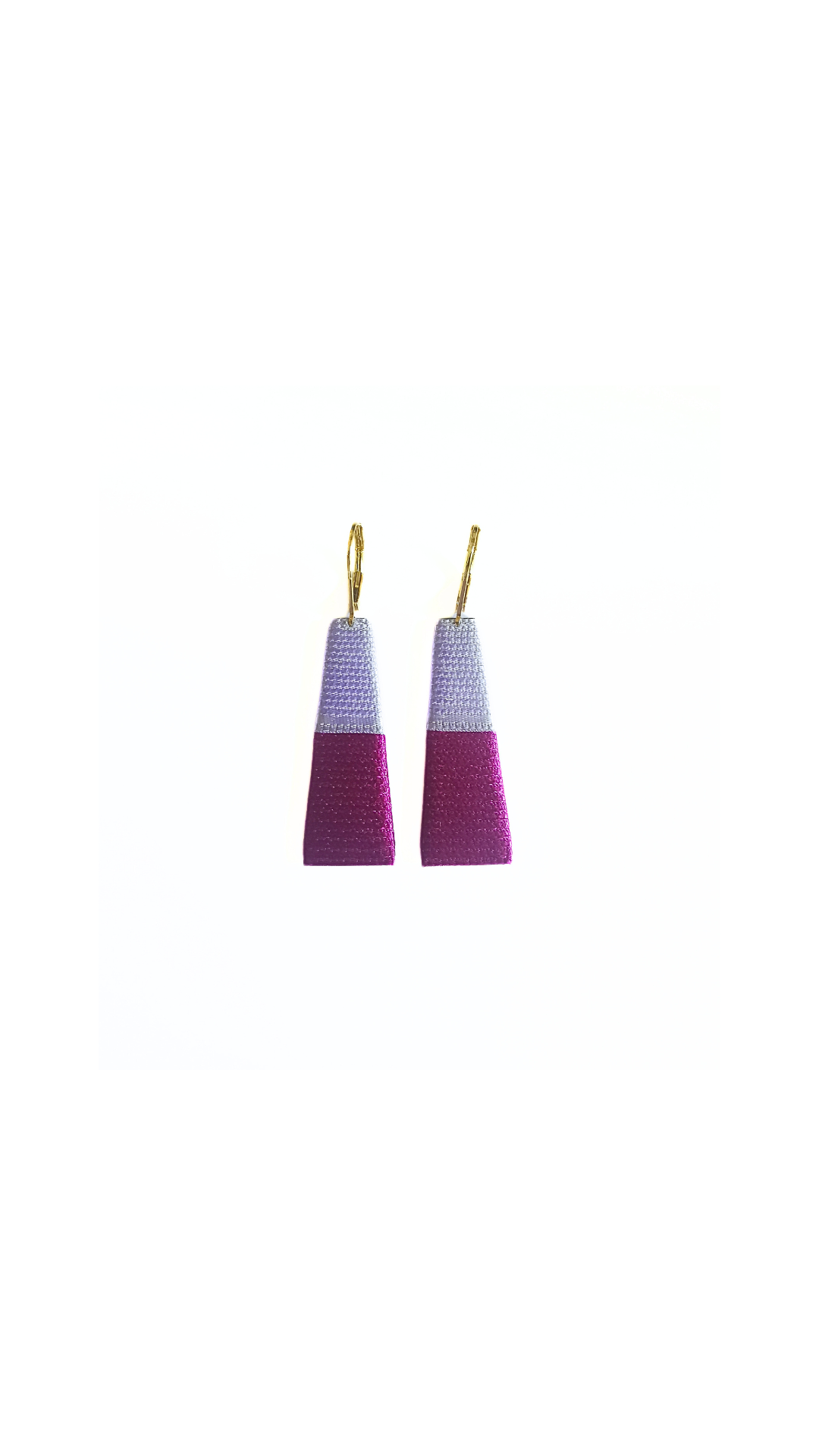 THOT. Boucles d'oreilles _ lavande byzantin
