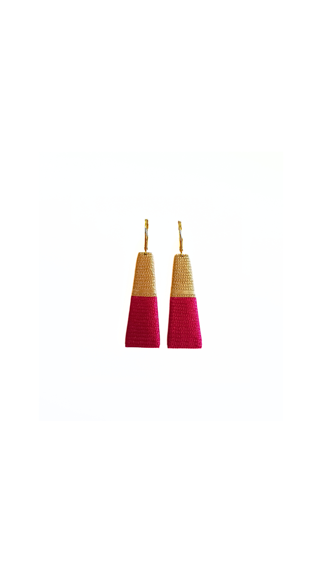 THOT. Boucles d'oreilles _ beige framboise