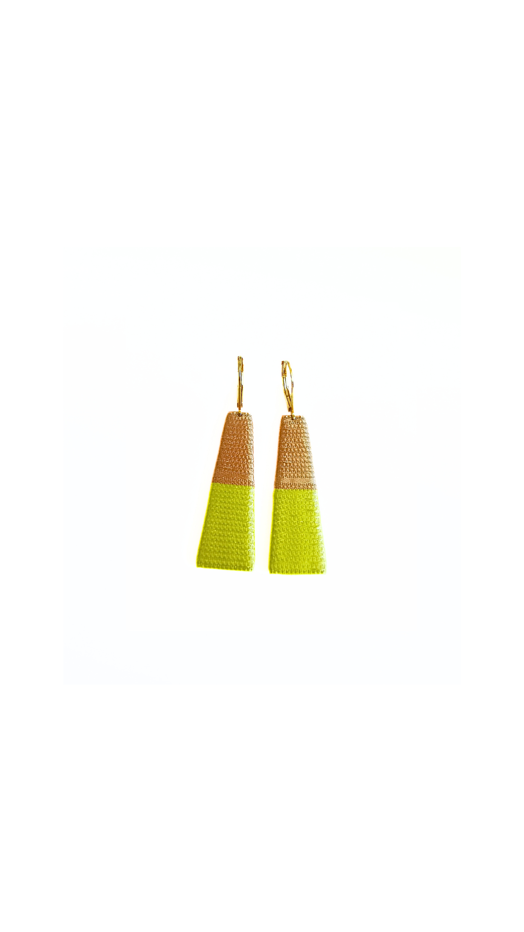 THOT. Boucles d'oreilles _ beige jaune citron