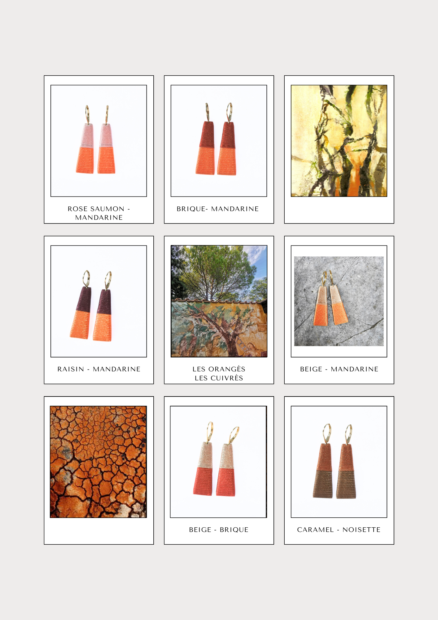 THOT. Boucles d'oreilles _ LES ORANGÉS