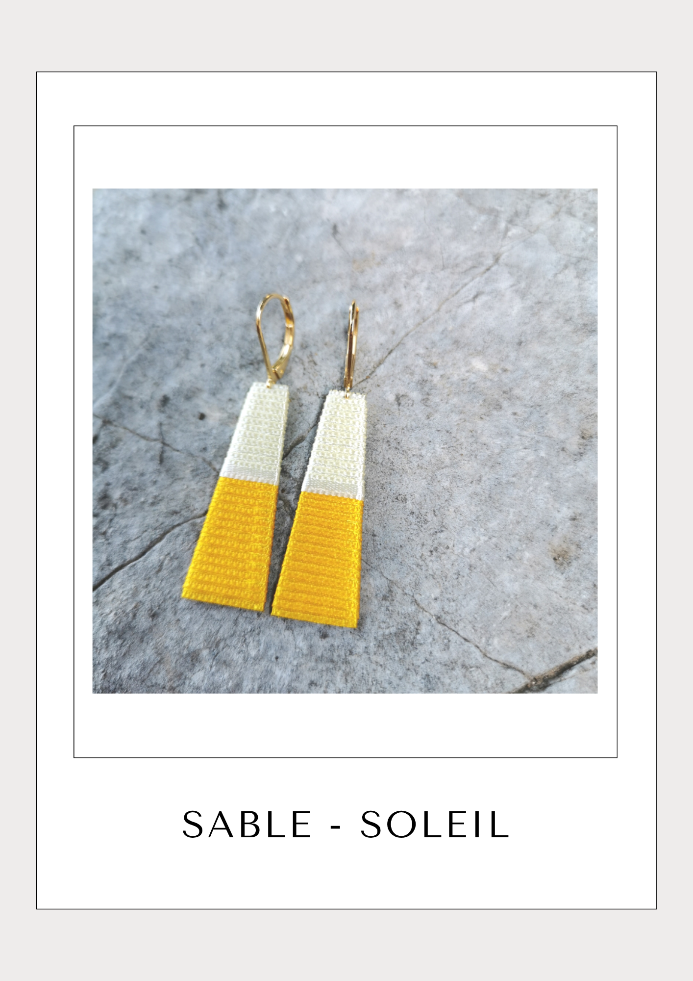THOT. Boucles d'oreilles _ LES JAUNES