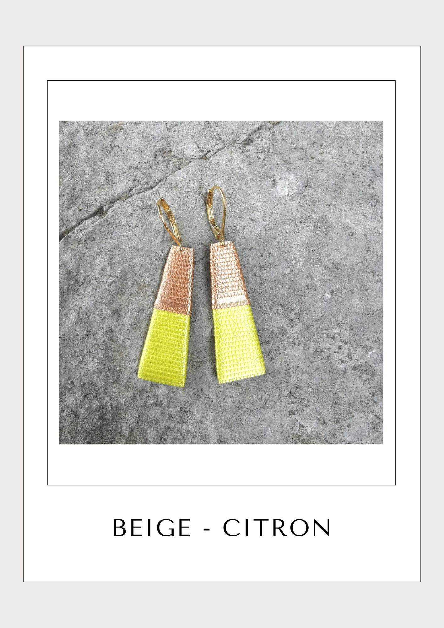 THOT. Boucles d'oreilles _ LES JAUNES